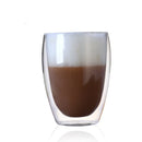 GobekUsa Double Wall Glass Coffee Mugs - Insulated Espresso Glass Cups for Cappuccino Latte Tea Milk