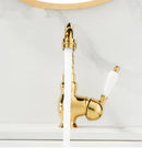 GobekUsa Gold Basin Faucet Single Handle Bathroom Sink Tap Hot Cold Mixer Tap