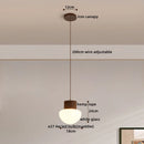 GobekUsa Hemp Rope LED Pendant Light - Nordic Glass Hanging Lamp for Home Decor