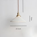 GobekUsa Ceramic LED Pendant Light: Japanese Style, Nordic Design, Modern Living Room Hanging Lamp