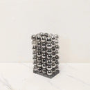 GobekUsa Geometric Crystal Ball Silver Ball Glass Vase, Home Decoration Accessories