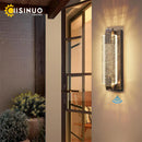 GobekUsa Crystal Bubble Glass LED Outdoor Wall Sconce for Porch and Garden