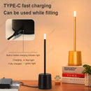 GobekUsa LED Touch Table Lamp for Home, Hotel, Restaurant - Stepless Dimming, Battery Powered