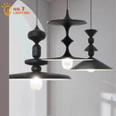 GobekUsa Black Gyroscope Pendant Lights LED G9 Crystal Iron Art Minimalist Luxury