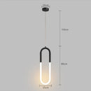 GobekUsa Gold Black LED Pendant Light: Single/Double Head, Long Line Hanging Lamp