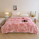 GobekUsa Gradient Grey Cashmere Fleece Winter Blanket