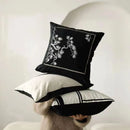 GobekUsa Embroidered Black White Minimalist Cushion Cover Light Luxury Home Decor Pillow