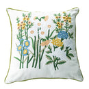 GobekUsa Cotton Linen Embroidery Japanese Style Pillowcase 45x45cm