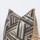 GobekUsa Jacquard High-end Cushion Cover 45x45cm Black Gold Decorative Pillowcase