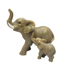 GobekUsa Elephant Family Figurine Resin Calf Kids Miniature Ornament Decoration