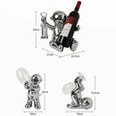 GobekUsa Astronaut Ceramic Wine Rack: Handmade Bar Accessories, Animal Sculpture Figurine