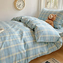 GobekUsa Cotton Printed Student Bedding Set - All Seasons Queen Single Comforter Cover Set