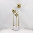 GobekUsa Golden Geometric Balloon Metal Ball Sculpture & Decorative Figurine