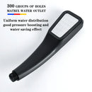 GobekUsa Black High Pressure Rainfall Shower Head with Bracket and Water Saving Nozzle