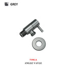 GobekUsa Brass Triangle Valve Black Hot Cold Water Angle Faucet
