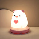GobekUsa Kids' Animal Silicone Night Light - Touch Sensor, Dimmable, Rechargeable