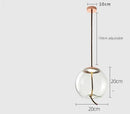 GobekUsa Glass LED Chandeliers for Living Room Bedroom Kitchen Pendant Lamp