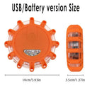 GobekUsa LED Safety Flare Emergency Flashing Strobe Light - 9 Modes - Portable & Rechargeable
