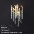 GobekUsa Crystal Metal Chandelier: Elegant Luxury Hanging Lamp for Home Hotel Decor