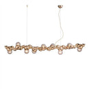 GobekUsa LED Caterpillar Chandelier: Stylish Long Pendant Lamp for Living Room, Restaurant, Hotel