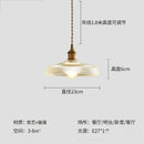 Retro Floral Glass Pendant Light