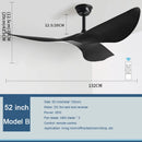 GobekUsa Industrial Retro Ceiling Fan with Remote Control for Restaurant and Living Room