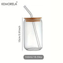 GobekUsa Glass Bubble Tea Cup Set - Elegant Drinkware for Parties