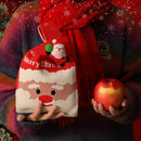 GobekUsa Christmas Knitted Apple Bag with Doll Handbag for Holiday Decoration and Children