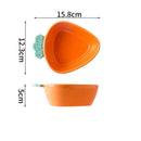 GobekUsa Carrot-Shaped Ceramic Tableware Set - Creative and Cute Household Plates for Desserts, Fruits, and Snacks