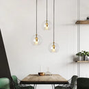 GobekUsa Gold Glass Ball Pendant Light for Dining Room & Bedroom Decor