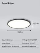 GobekUsa LED Ceiling Lamp: Modern Minimalist Rectangular Design for Living room, Bedroom, Indoor Lighting