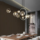 GobekUsa Glass Bubble LED Ceiling Chandelier for Dining Room and Cloths Store