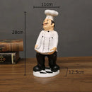 GobekUsa Bearded Chef Resin Figure Sculpture Modern Kitchen Desk Decor Ornaments