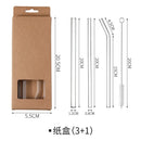 GobekUsa Glass Straws: Reusable Eco-Friendly Drinking Straws with Brushes