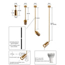 Nordic Adjustable Black or Brass Pendant Light