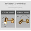 GobekUsa Gold LED Wall Lamp Modern Adjustable Indoor Lighting Sconces for Living Room