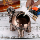 GobekUsa Elephant Shaped Windproof Ashtray with Lid for Home and Office