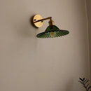 GobekUsa LED Green Glass Wall Light for Home Decor, Japanese Style, Bedroom, Living Room