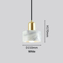 GobekUsa Green Marble Pendant Light: Luxury Hanging Lamp for Dining Room, Bedside, Hotel.