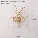 GobekUsa Gold Aluminium Crystal Chandelier for Elegant Dining Room Lighting