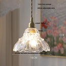 GobekUsa Amber Glass LED Pendant Light - Nordic Modern Balcony Foyer Coffee Wall Lamp