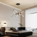 GobekUsa Dimmable LED Ceiling Chandelier, Modern Interior Lighting for Dining Room, Bedroom, Living Room