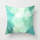 GobekUsa Leaf Feather Cushion Covers Geometric Heart Print Pillowcase Home Decor