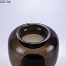 GobekUsa Dark Glass Vase for Desk Decor, Creative Hydroponics Floral Ornaments