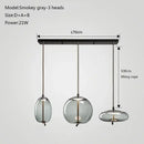 GobekUsa Glass Chandelier Knot Pendant Lamp for Bedroom Kitchen Dining Room