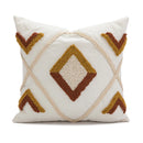 GobekUsa Boho Loop Tufted Tassel Pillow Cover - Ethnic Embroidered Decorative Cushion