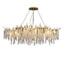 GobekUsa Gold Aluminium Branch Pendant Light Chandelier for Modern Dining Room Decor