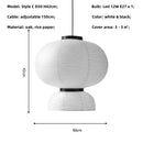 GobekUsa Japanese Paper Pendant Lights Dining Room Chandelier