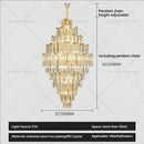 GobekUsa Crystal Chandelier: Modern Simple Luxury for Duplex Villa & Loft