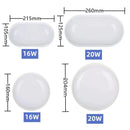 GobekUsa LED Oval Wall Lamp Outdoor Ceiling Light Waterproof Garden Bathroom Lighting
